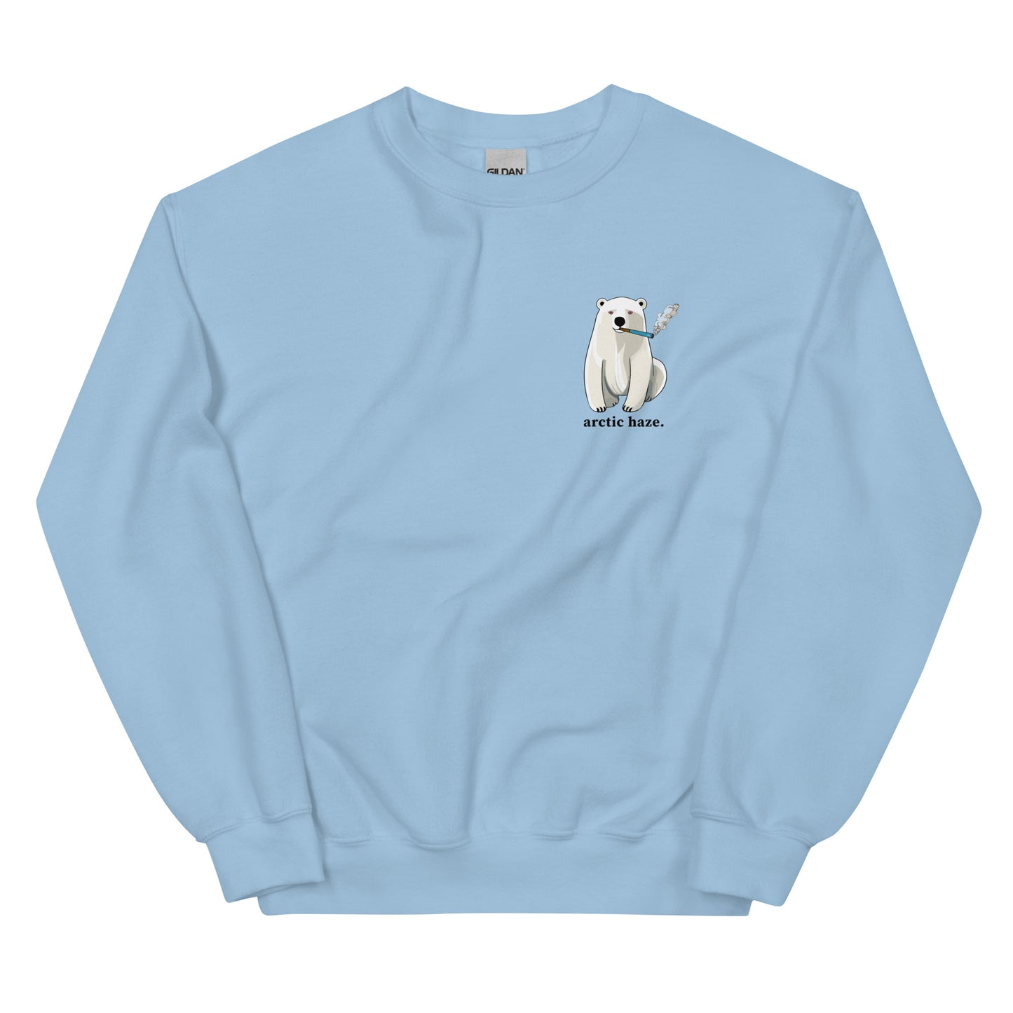Stoned Polar Bear Pullover - Arctic Haze