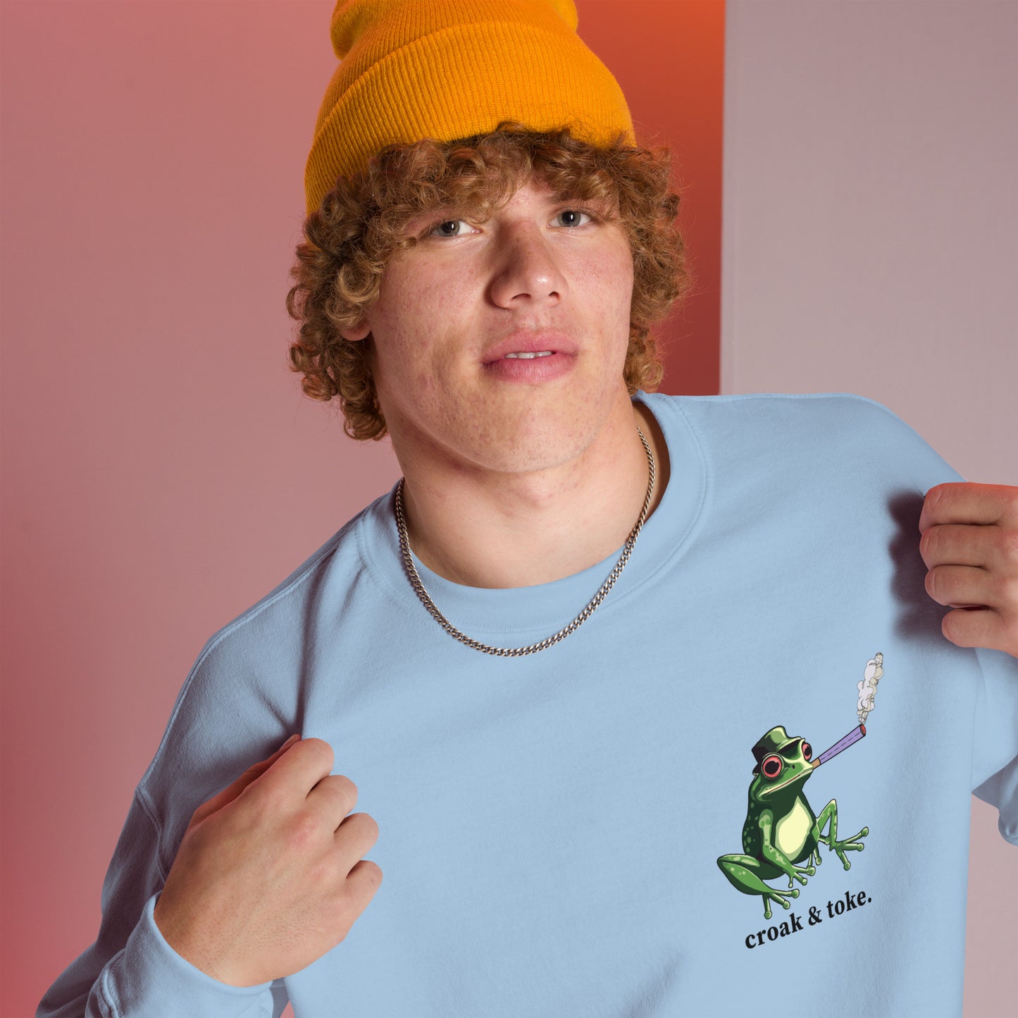 Stoned Frog Pullover - Croak and Toke