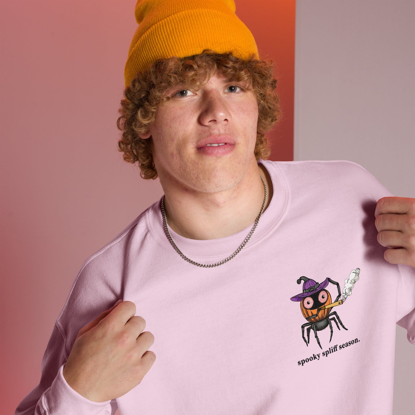 Stoned Spider Pullover - Spooky Spliff Season