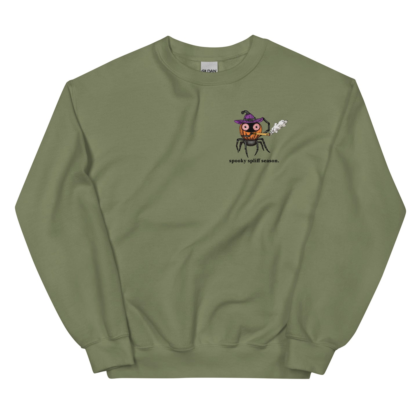 Stoned Spider Pullover - Spooky Spliff Season