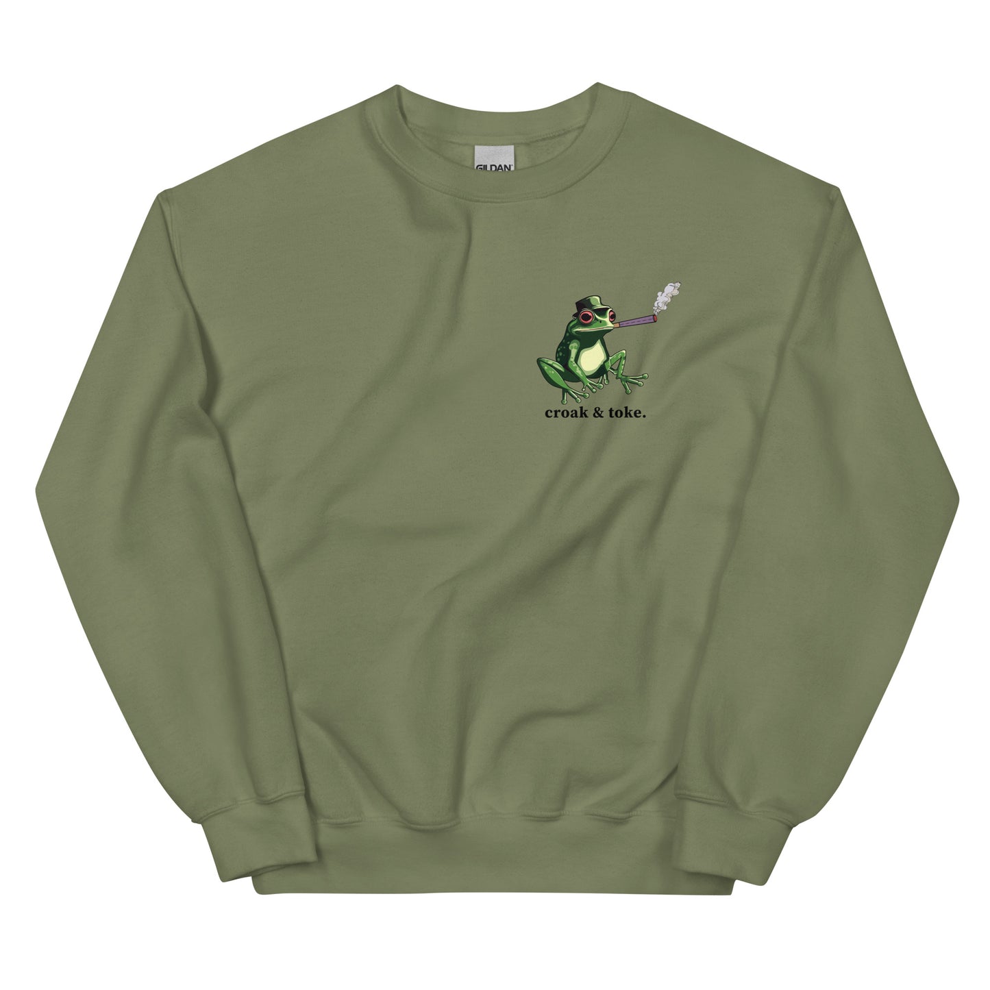 Stoned Frog Pullover - Croak and Toke
