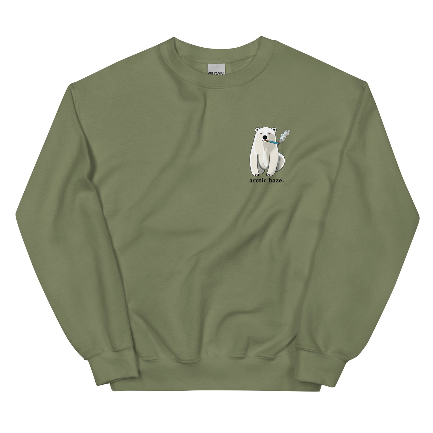 Stoned Polar Bear Pullover - Arctic Haze