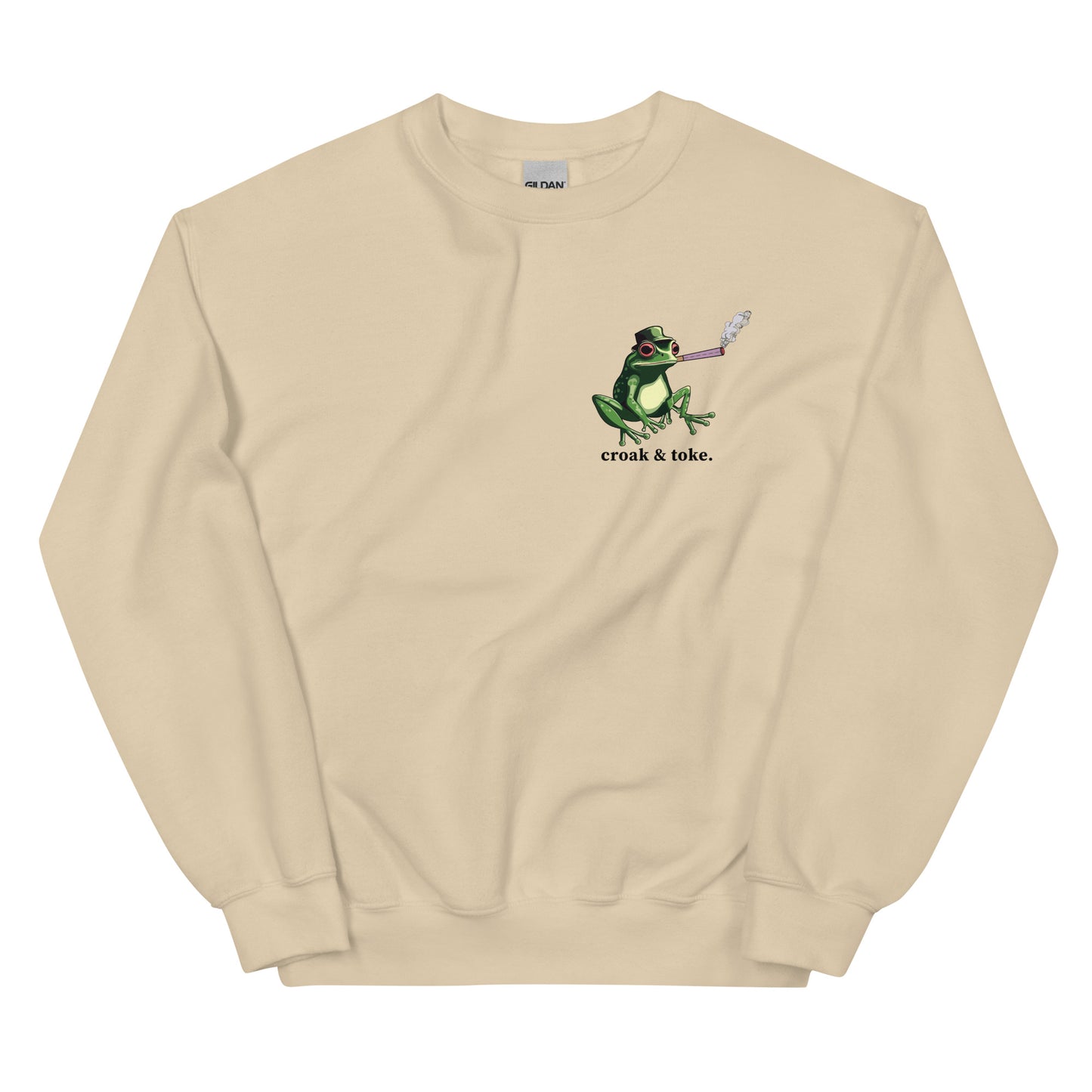 Stoned Frog Pullover - Croak and Toke