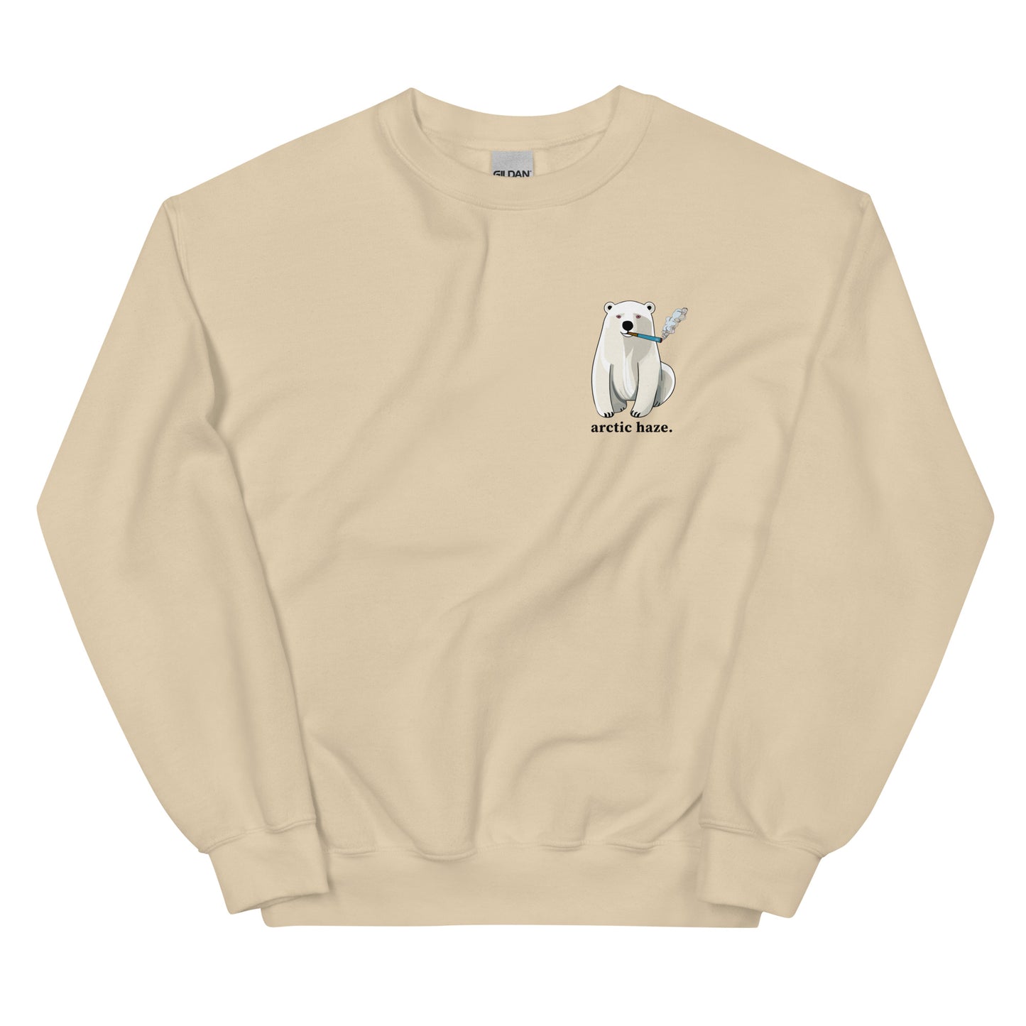 Stoned Polar Bear Pullover - Arctic Haze