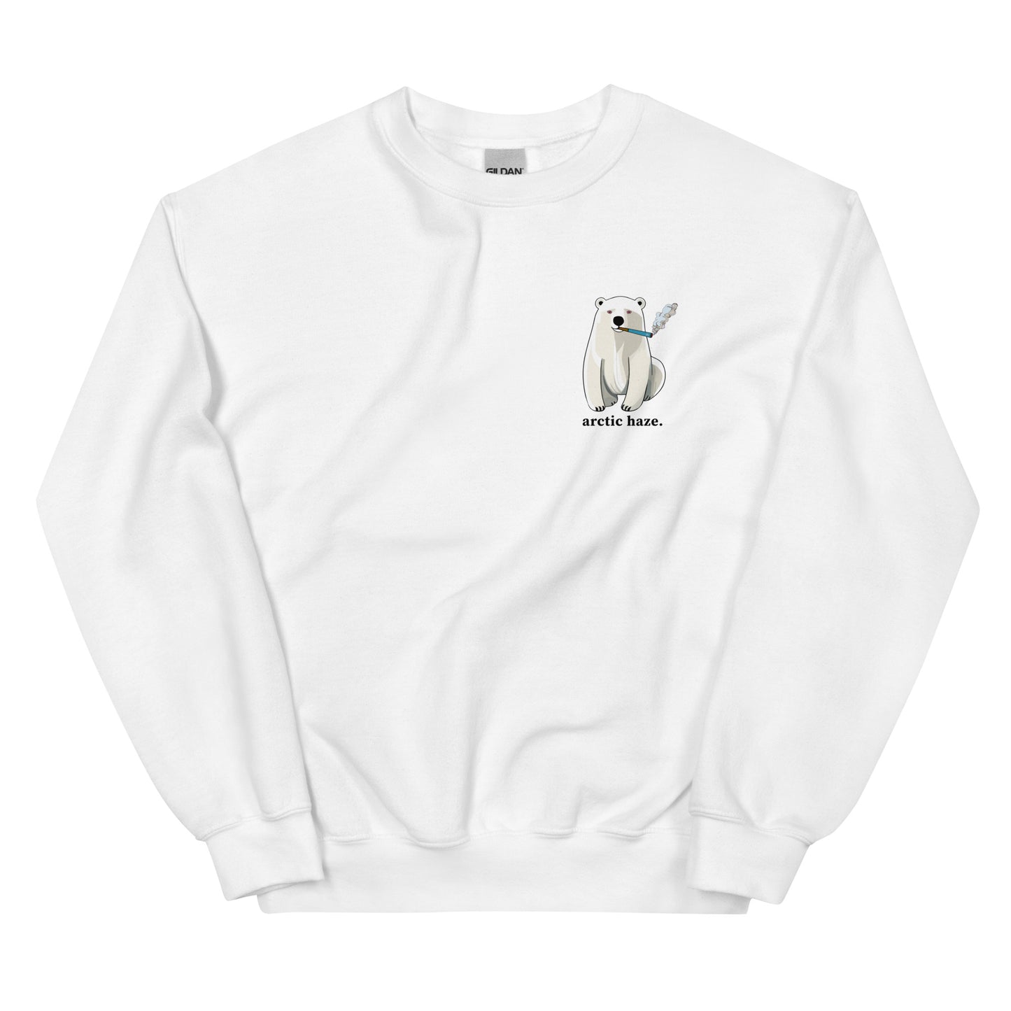 Stoned Polar Bear Pullover - Arctic Haze